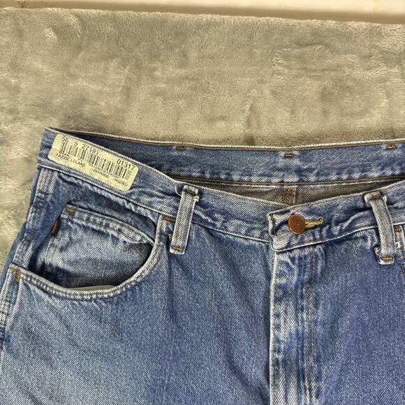 VTG Y2K Red Kap carpenter workwear streetwear blue jeans mens 34x30 - Picture 5 of 9